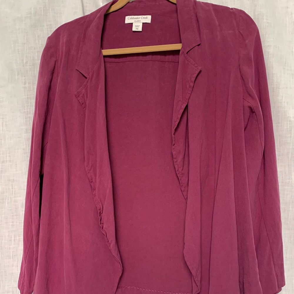 Coldwater Creek Silk Cardigan